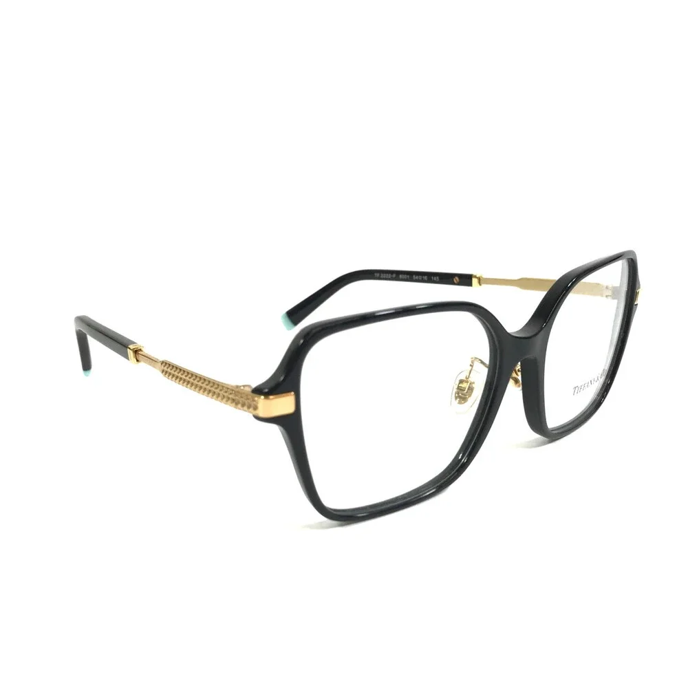 Tiffany & Co. Eyeglasses Frames TF2222-F 8001 Black Gold Butterfly 54-16-145